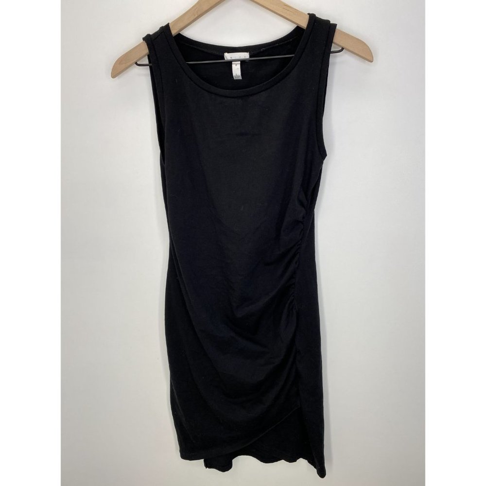Eith Crew Neck Sleeveless Midi Dress Black Size M